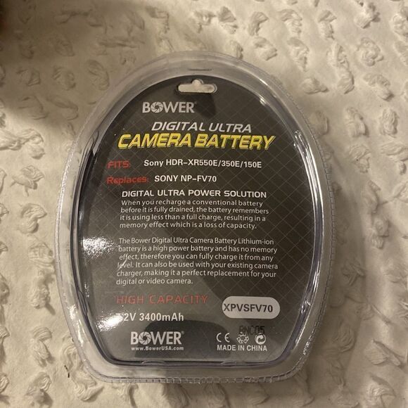 Bower XPVSFV70 Digital Video Battery Replaces Sony NP-FV70 - Picture 2 of 4